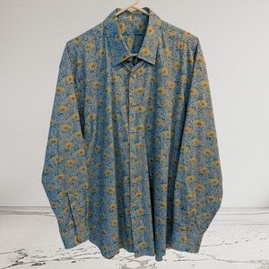 Alan Flusser Long Sleeve‎ Casual Button Down Shirt